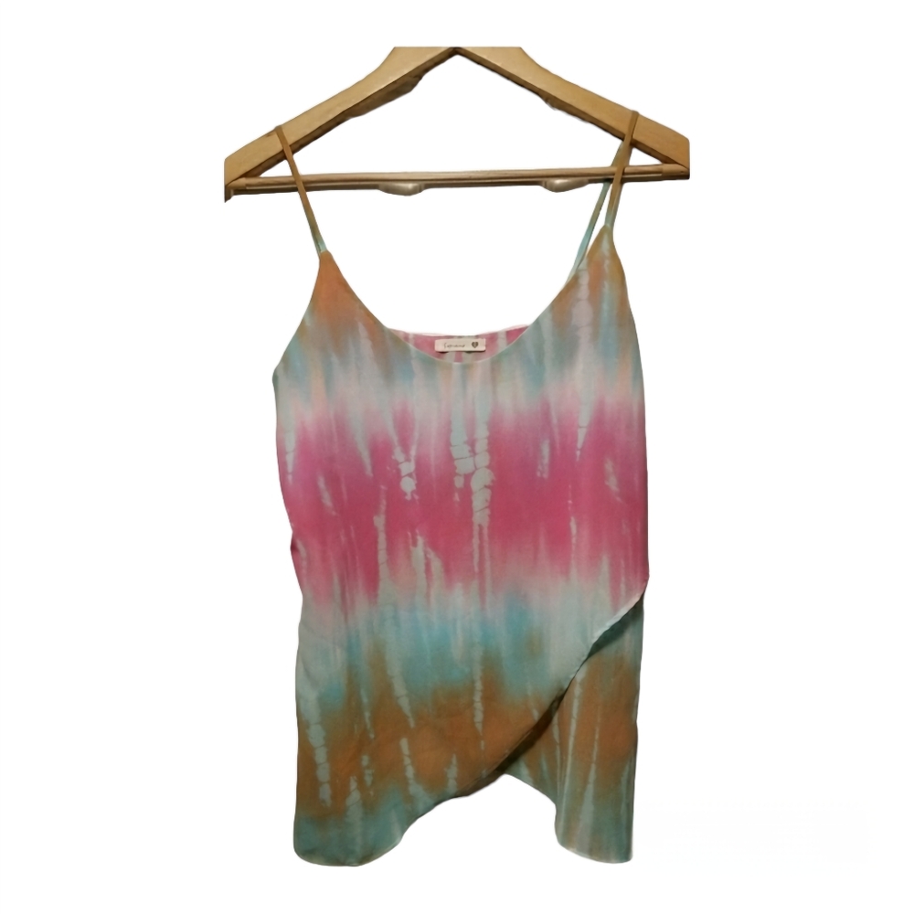 Soprano Cami Top -Pastel Tie-Dye Ombre Size Small
